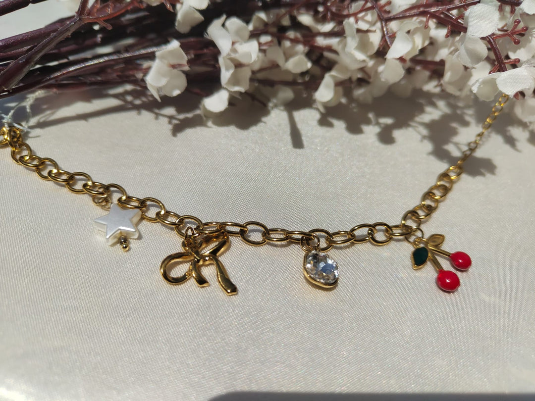 Coquette Charm Anti-Tarnish Bracelet ✨