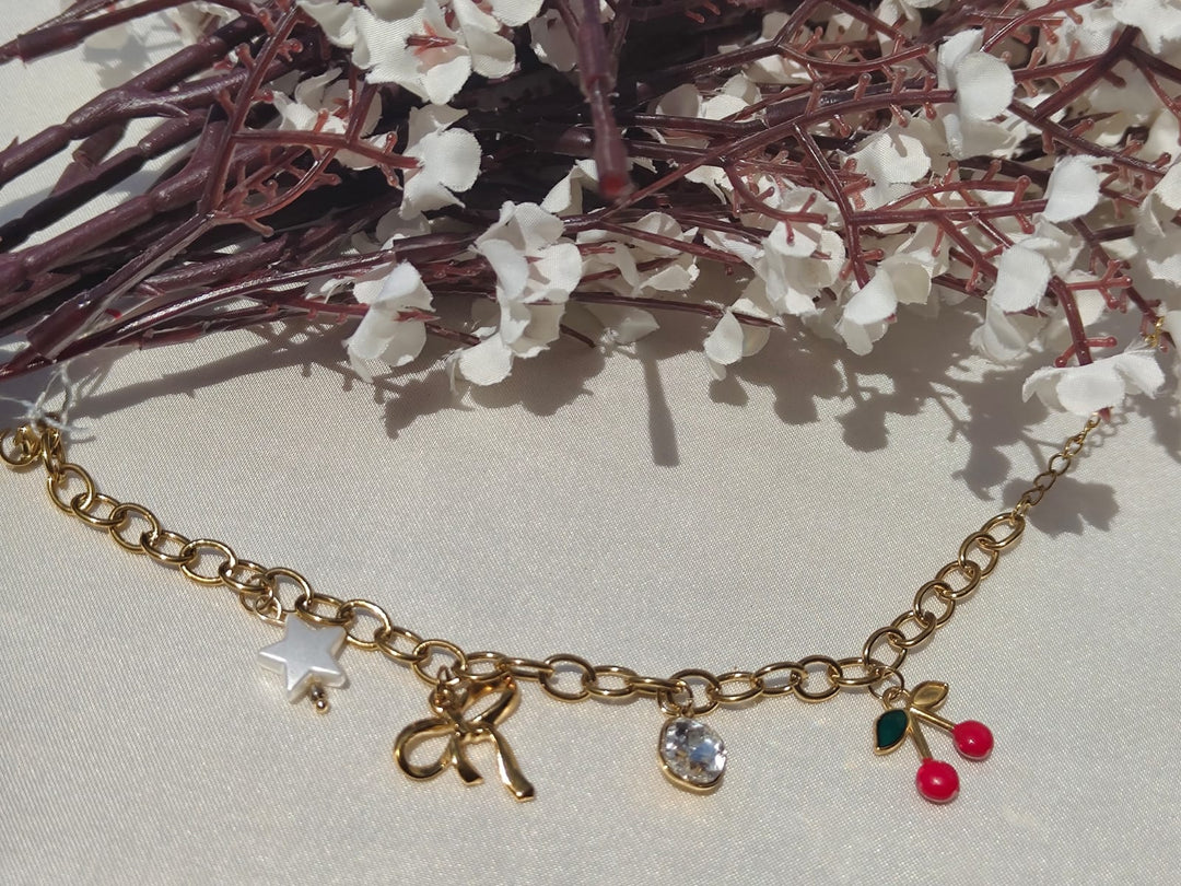 Coquette Charm Anti-Tarnish Bracelet ✨