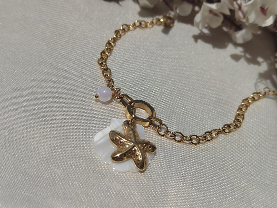 The Sirena Starfish Anti-Tarnish Charm Bracelet