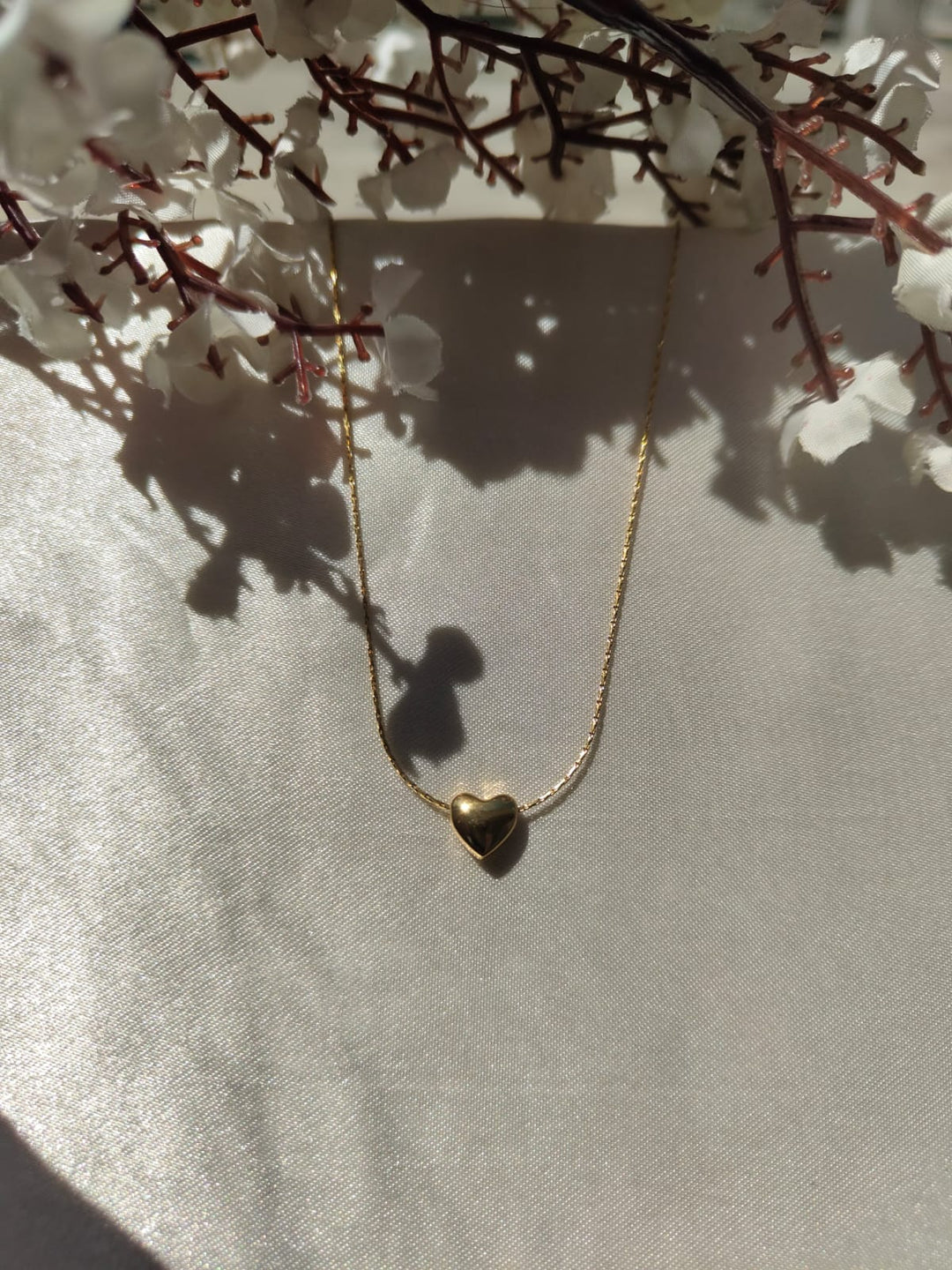 Anti tarnished Eternal small Heart Pendant Necklace