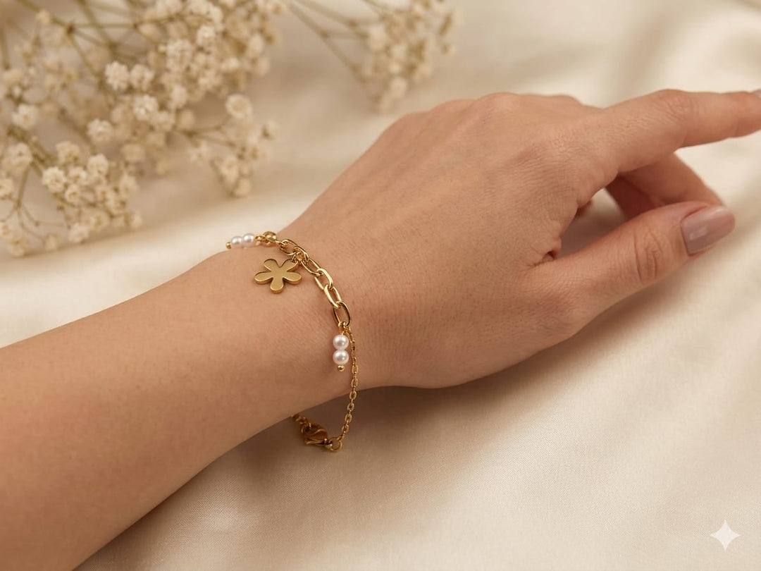 The Daisy & Pearl Link Bracelet ✨
