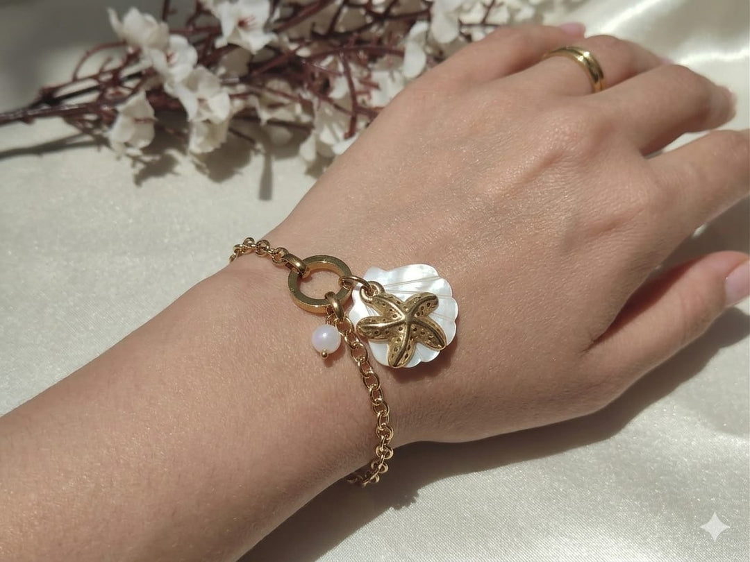 The Sirena Starfish Anti-Tarnish Charm Bracelet