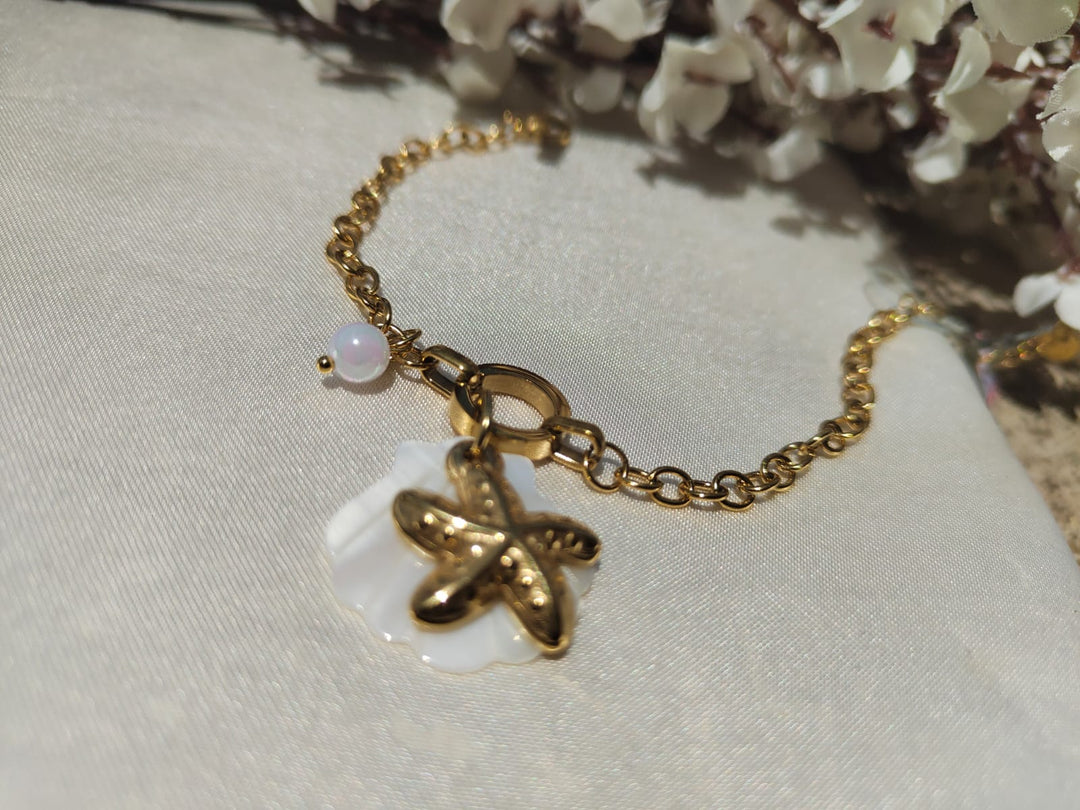 The Sirena Starfish Anti-Tarnish Charm Bracelet